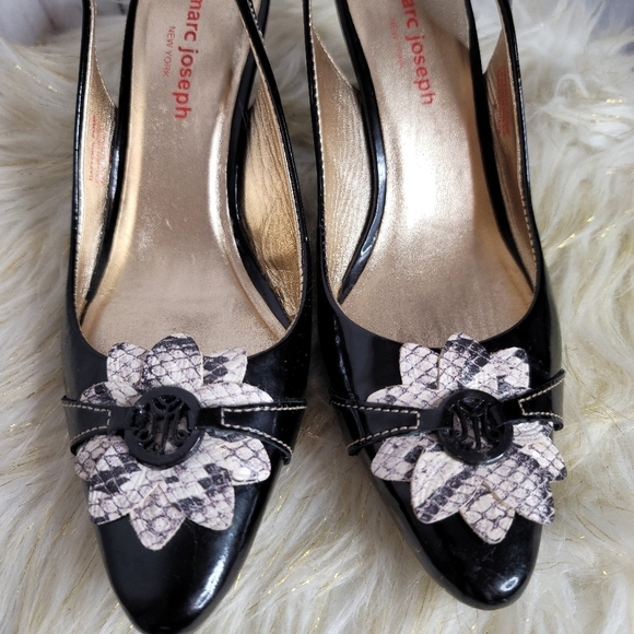 Marc Joseph Daffodil Patent leather slingback pump - Picture 3 of 9